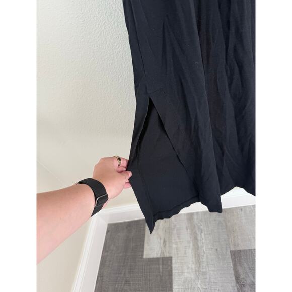 Boden Jersey Midi T-Shirt Cotton Dress Black Size 10 - Picture 7 of 8